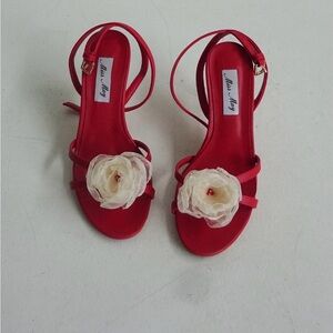 New Miss May Summers Lane Floral Sandal Heels